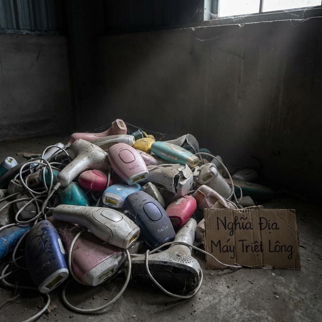 Nghĩa địa máy triệt lông mini tại nhà