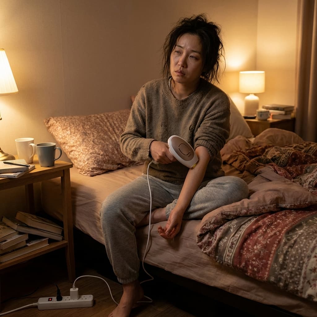 Thất vọng khi sử dụng máy triệt lông mini tại nhà