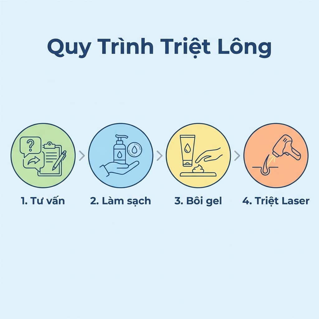 Quy trình triệt lông spa chuẩn y khoa
