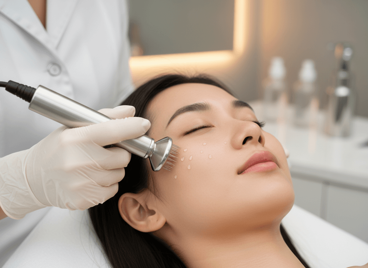 Mesotherapy — tiêm vi điểm cocktail vitamin vào trung bì