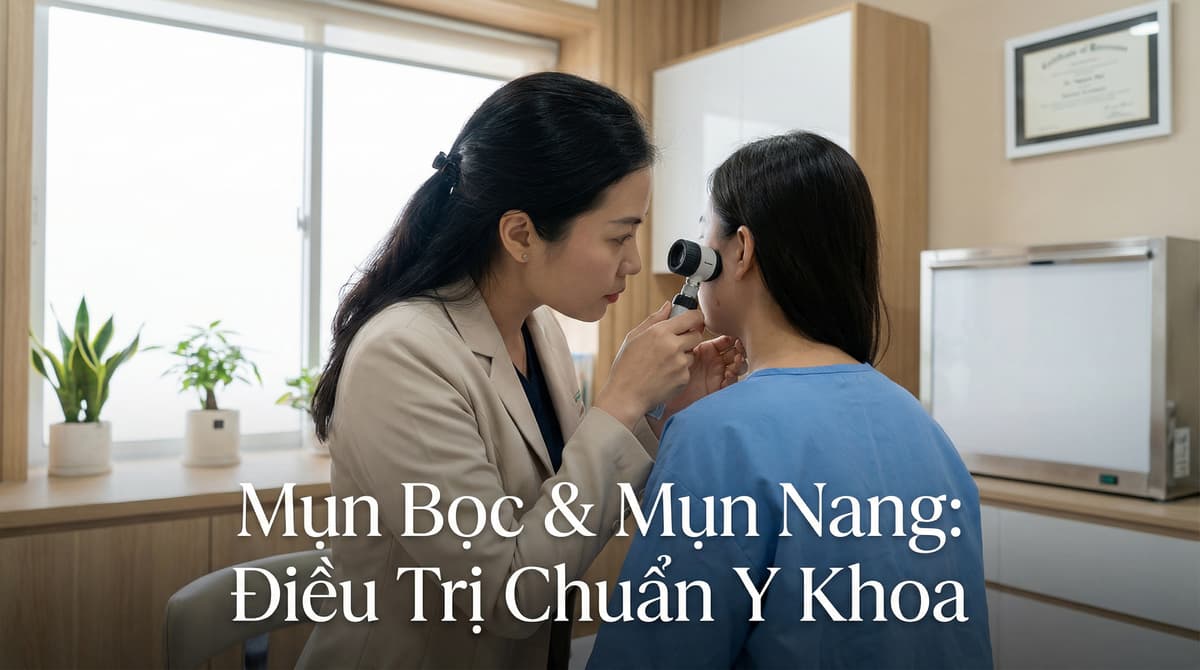 Mụn bọc và mụn nang trên da